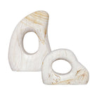Stone Flow Outdoor Sculptures Set of 2 by Uttermost