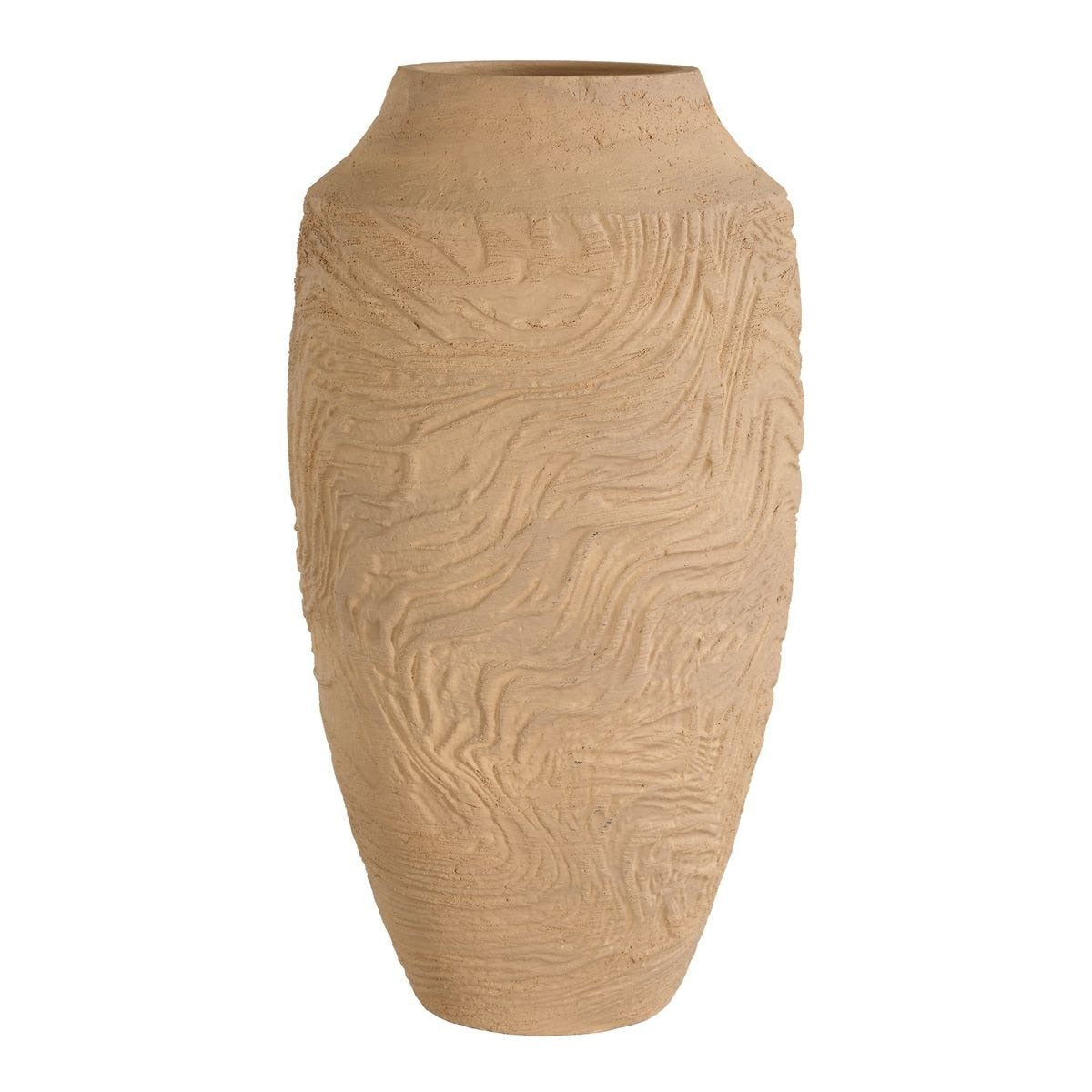 Sandstone Flow Large Terracotta Vase by Uttermost