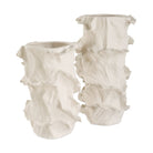 Ripple Crest White Vases Set of 2 by Uttermost