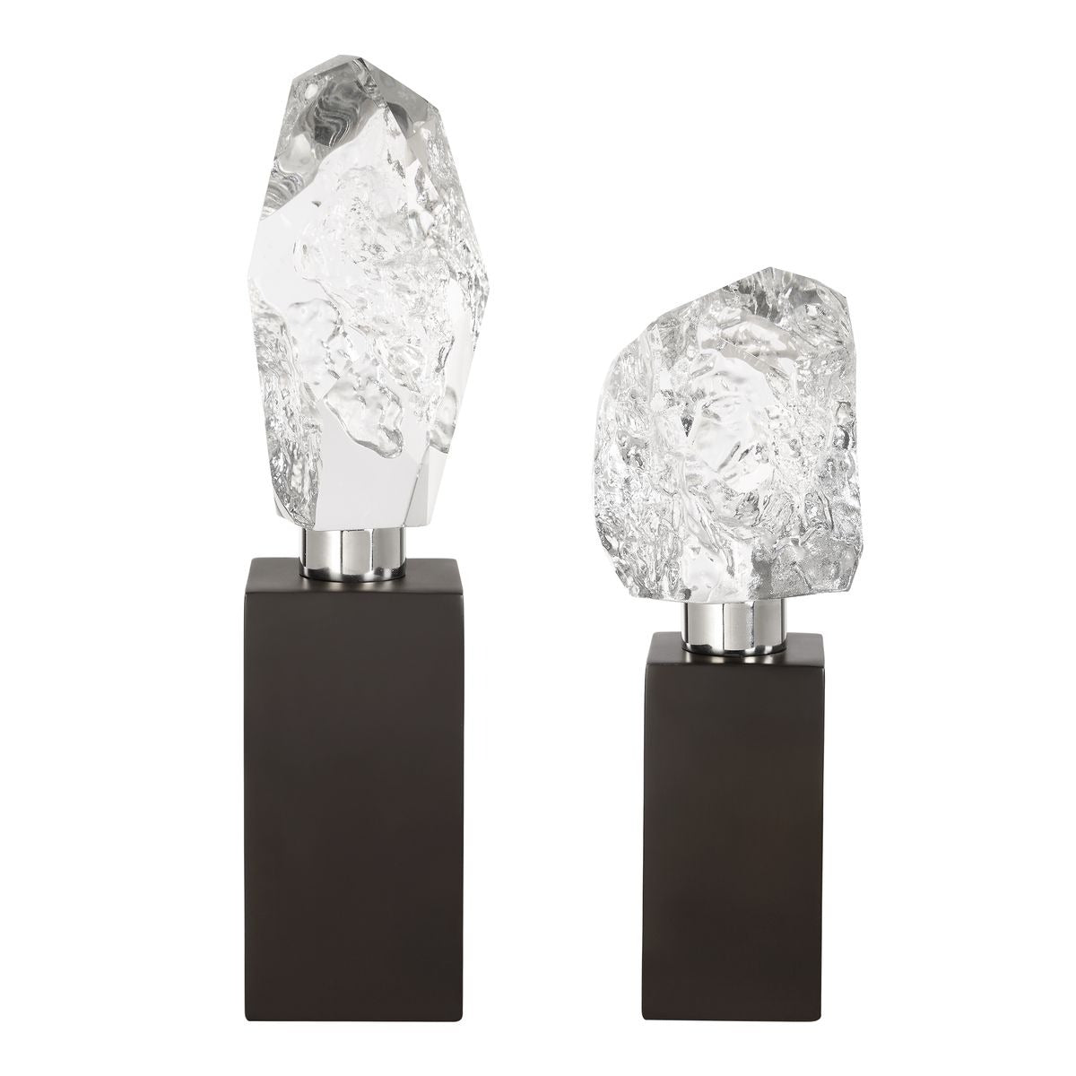 Crystal Peak Sculptures Set of 2 by Uttermost