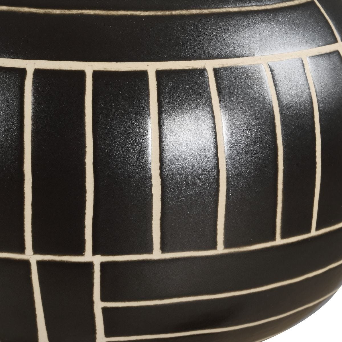 Graphite Stride Geometric Vases Set of 2 by Uttermost