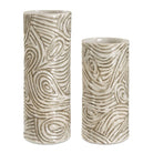Timber Swirl Earth Tone Vases Set of 2 by Uttermost