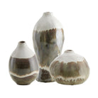 Earthflow Glazed Outdoor Vases Set of 3 by Uttermost