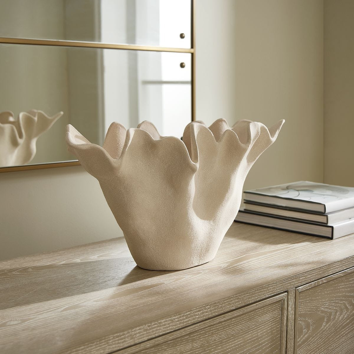 Sand Dune Outdoor Ceramic Bowl by Uttermost
