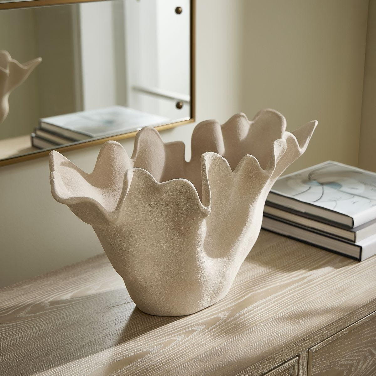 Sand Dune Outdoor Ceramic Bowl by Uttermost