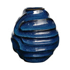 Helix Swirl Blue Outdoor Vase by Uttermost