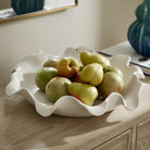 Wave Crest White Outdoor Bowl by Uttermost