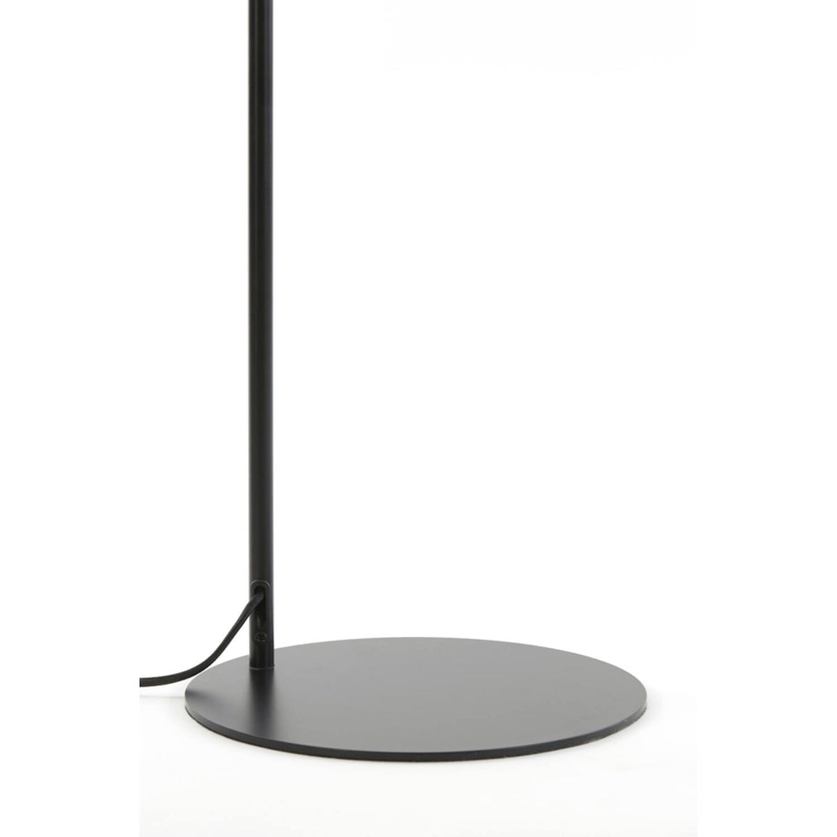 Lekar High Floor Lamp - Black & Smoked Glass Light & Living