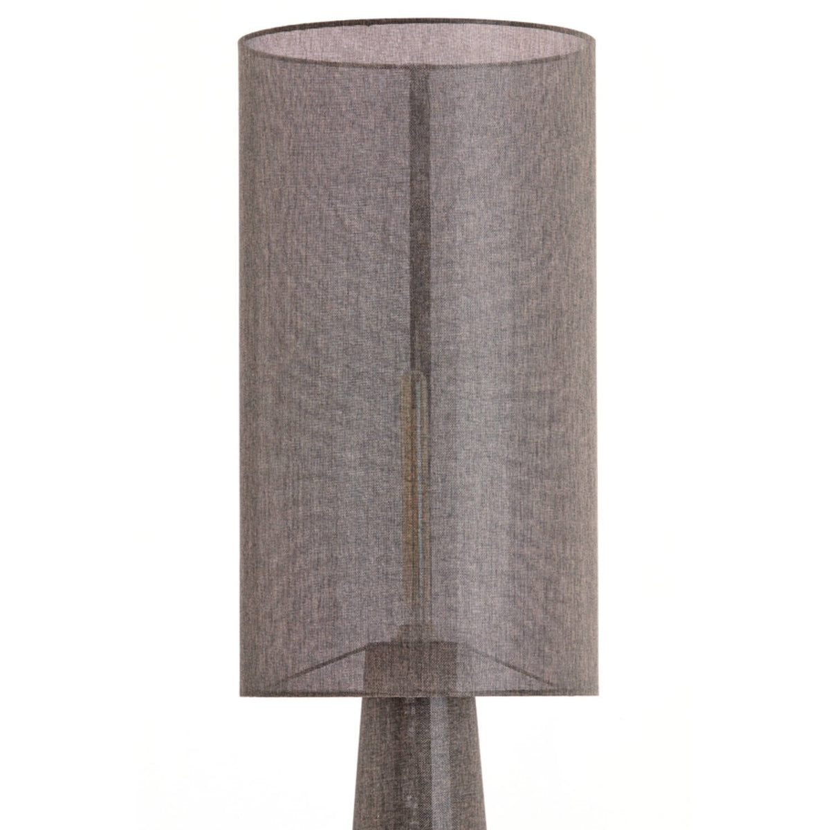 Micky Linen Floor Lamp - Brown Light & Living