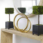 Jimena Gold Ring Sculptures - Set of 2 by Uttermost