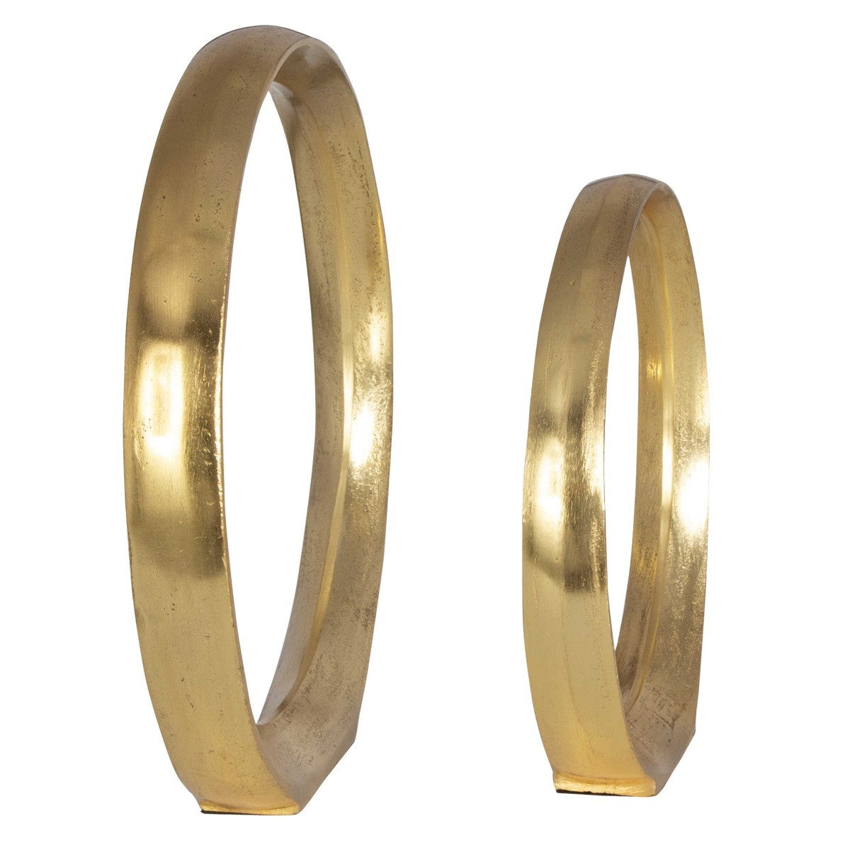 Jimena Gold Ring Sculptures - Set of 2 by Uttermost