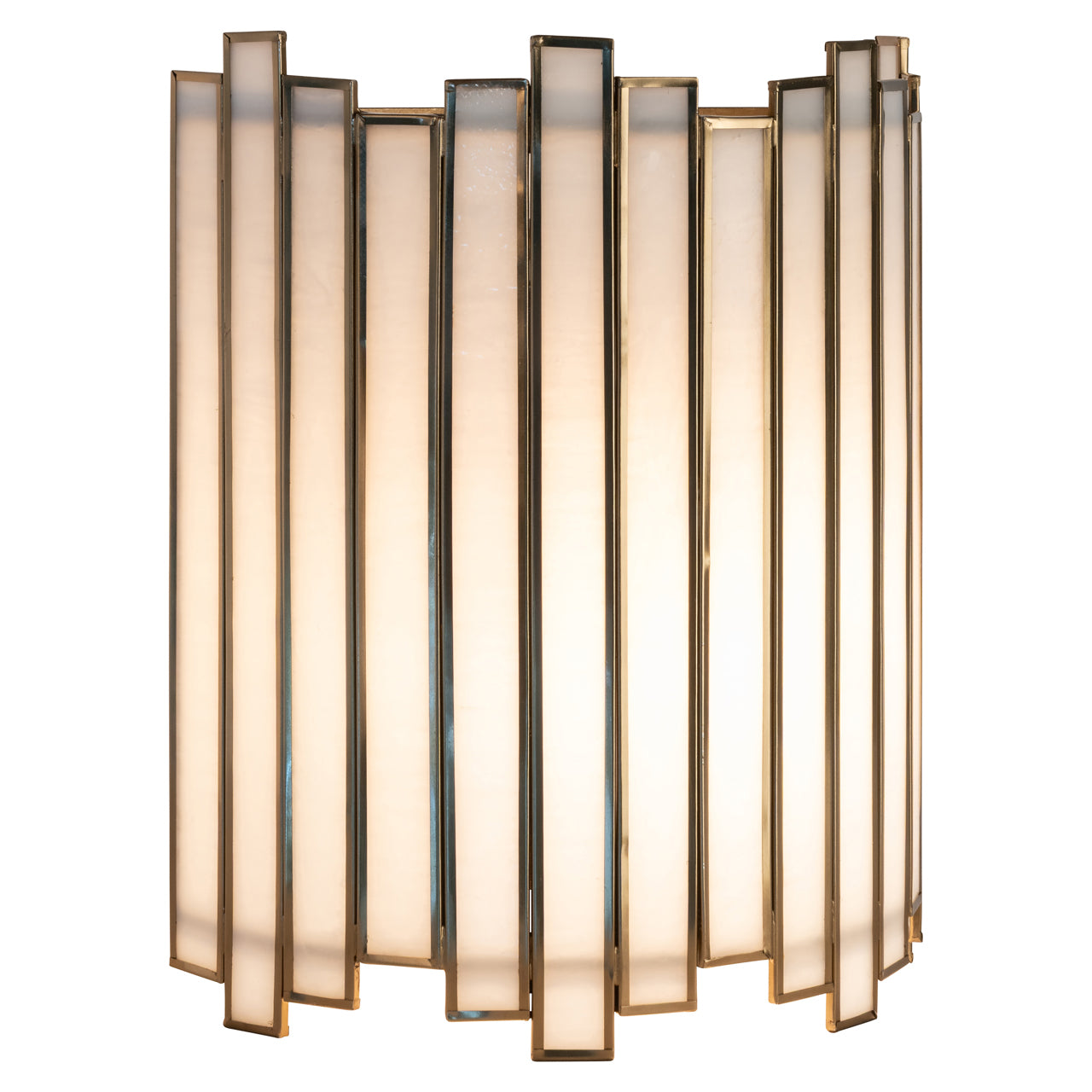 Lima Antique Brass & Opal Glass Wall Light by Richmond Interiors