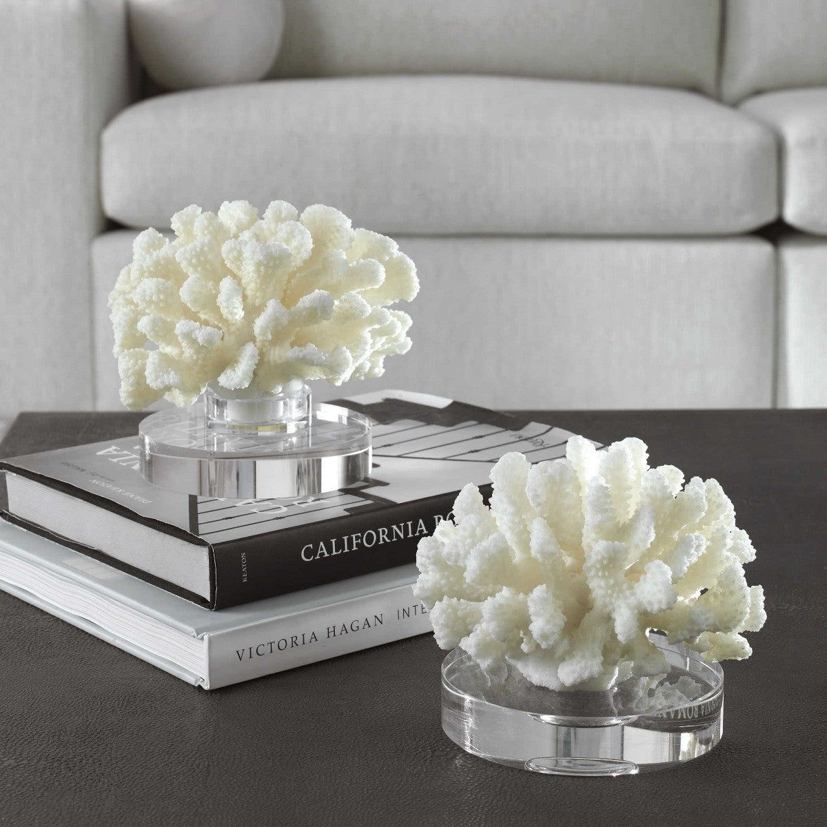 Hard Coral Sculptures - Set of 2 by Uttermost