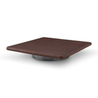 Lakeside II Walnut Wood Coffee Table with Grey Metal Base by Tommy Franks