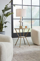 Refuge Round White Side Table by Uttermost