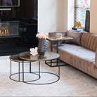 Asher Champagne Gold Coffee Table (Set of 2) by Richmond Interiors