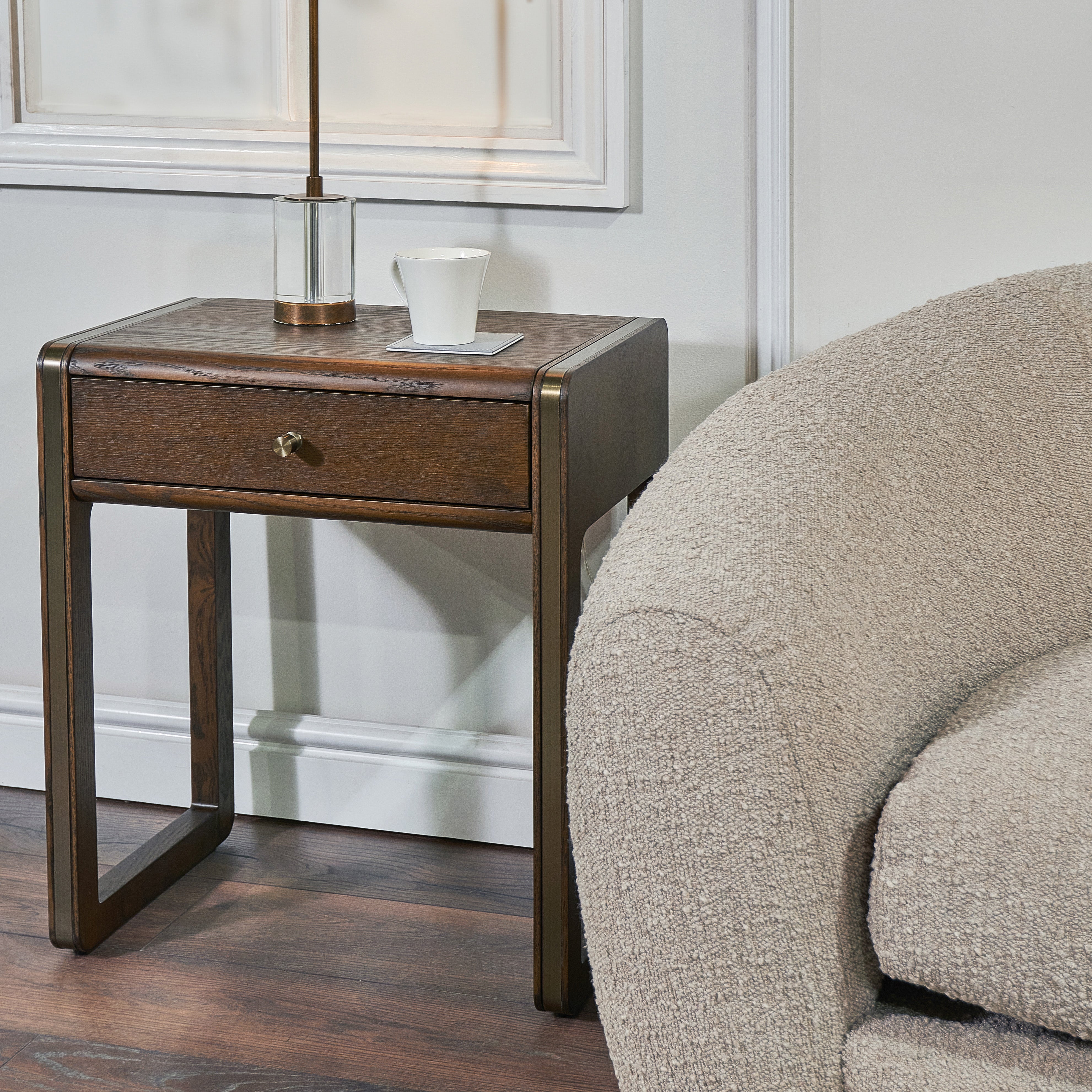 Kime Chocolate Wood Side Table by RV Astley