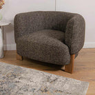 Alvaro Grey Fabric Armchair by RV Astley