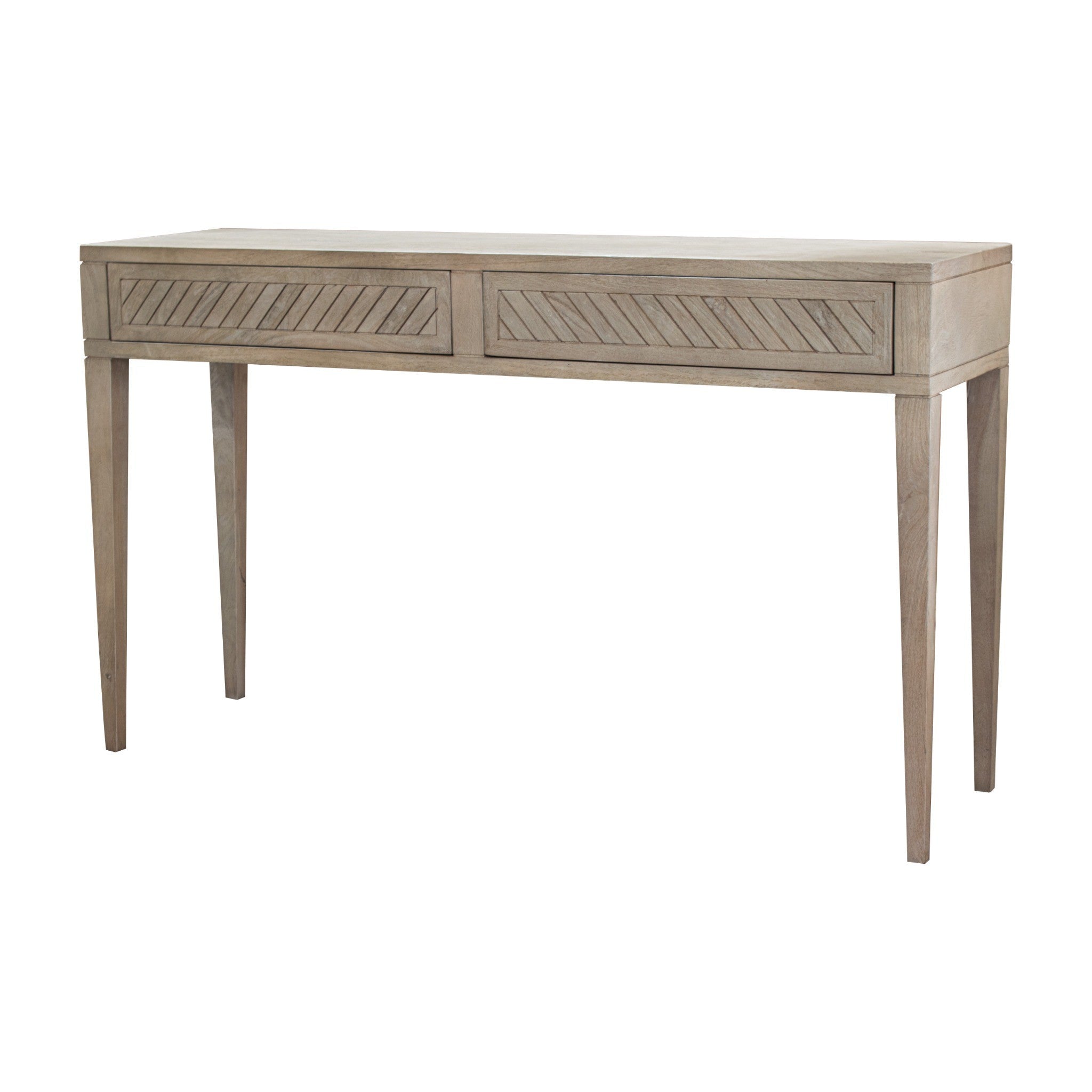 Croft Natural Stonewash Wood Console Table by RV Astley