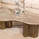 Abandos Antique Brass Coffee Table by Richmond Interiors
