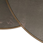 Bloomville Brass & Faux Shagreen Coffee Tables (Set of 2) by Richmond Interiors