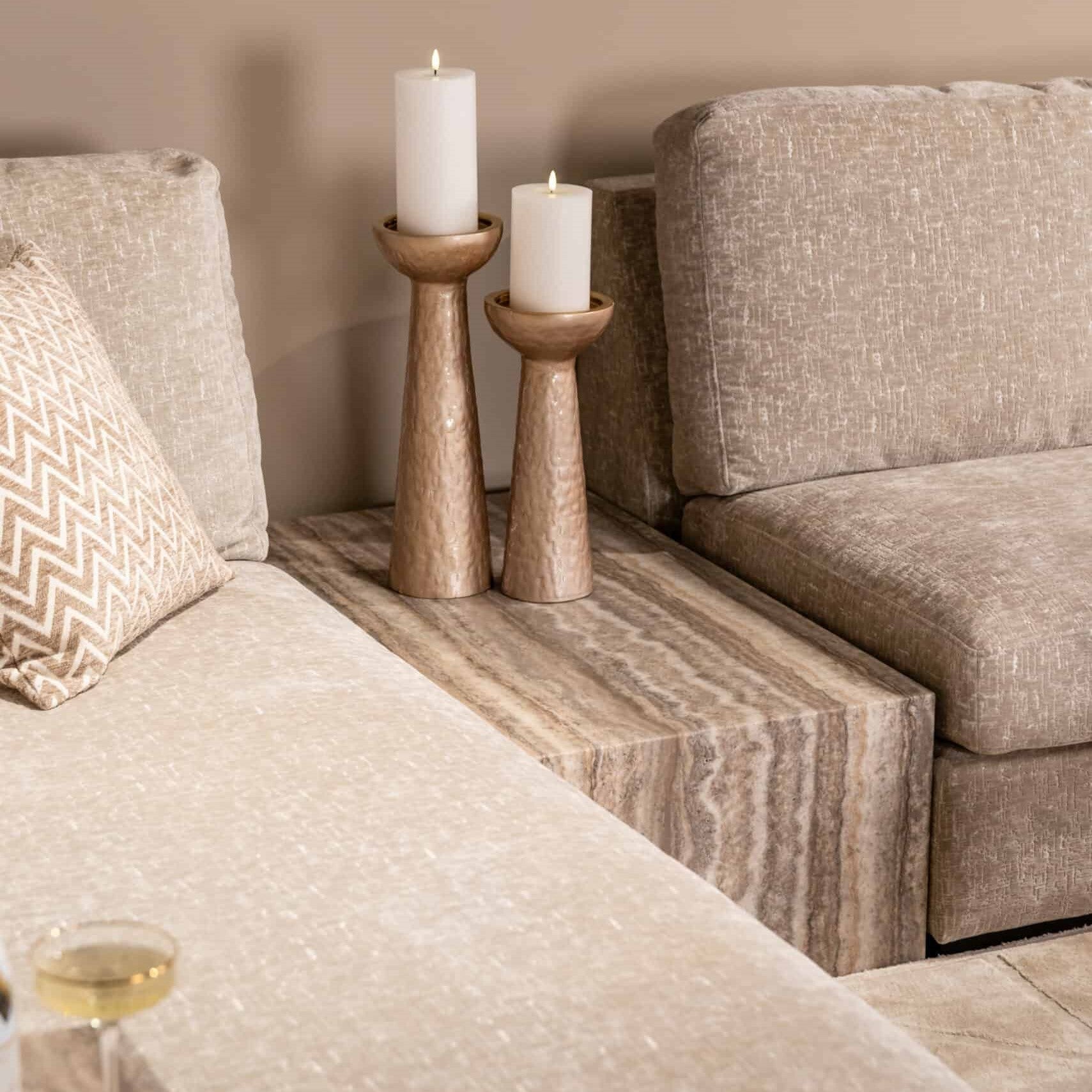 Dulce Grey Marble Sofa Element Coffee Table by Richmond Interiors