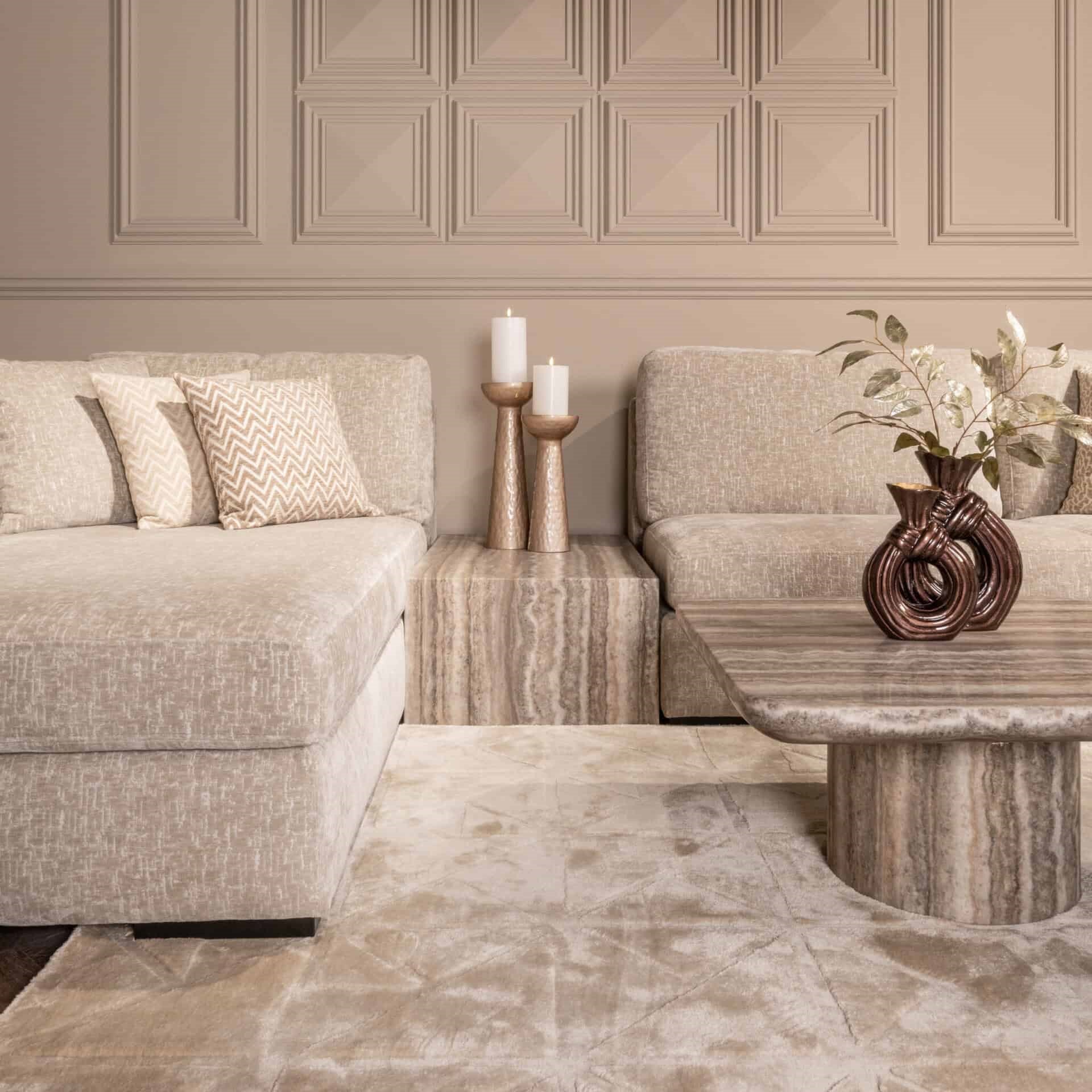Dulce Grey Marble Sofa Element Coffee Table by Richmond Interiors