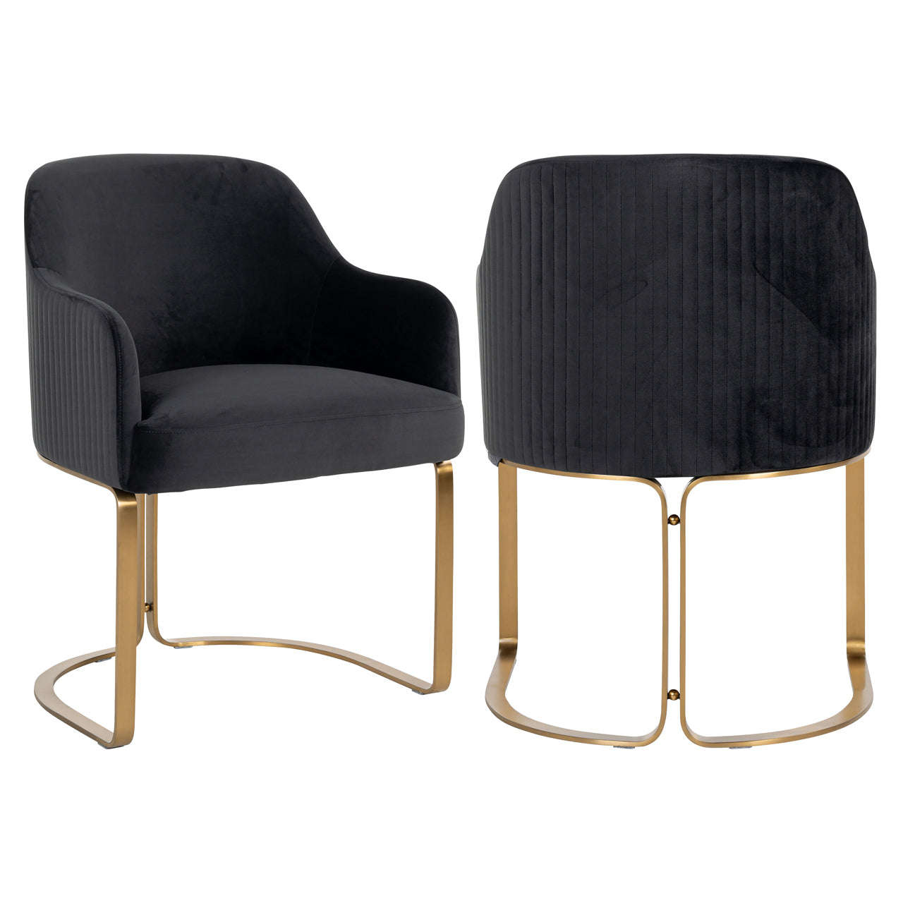 Dining chair Hadley quartz anthracite fire retardant by Richmond Interiors