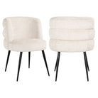 Stella Beige Chenille Dining Chair by Richmond Interiors