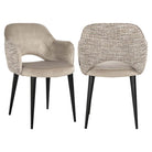 Giovanna Trendy Natural Quartz Khaki Dining Chair by Richmond Interiors