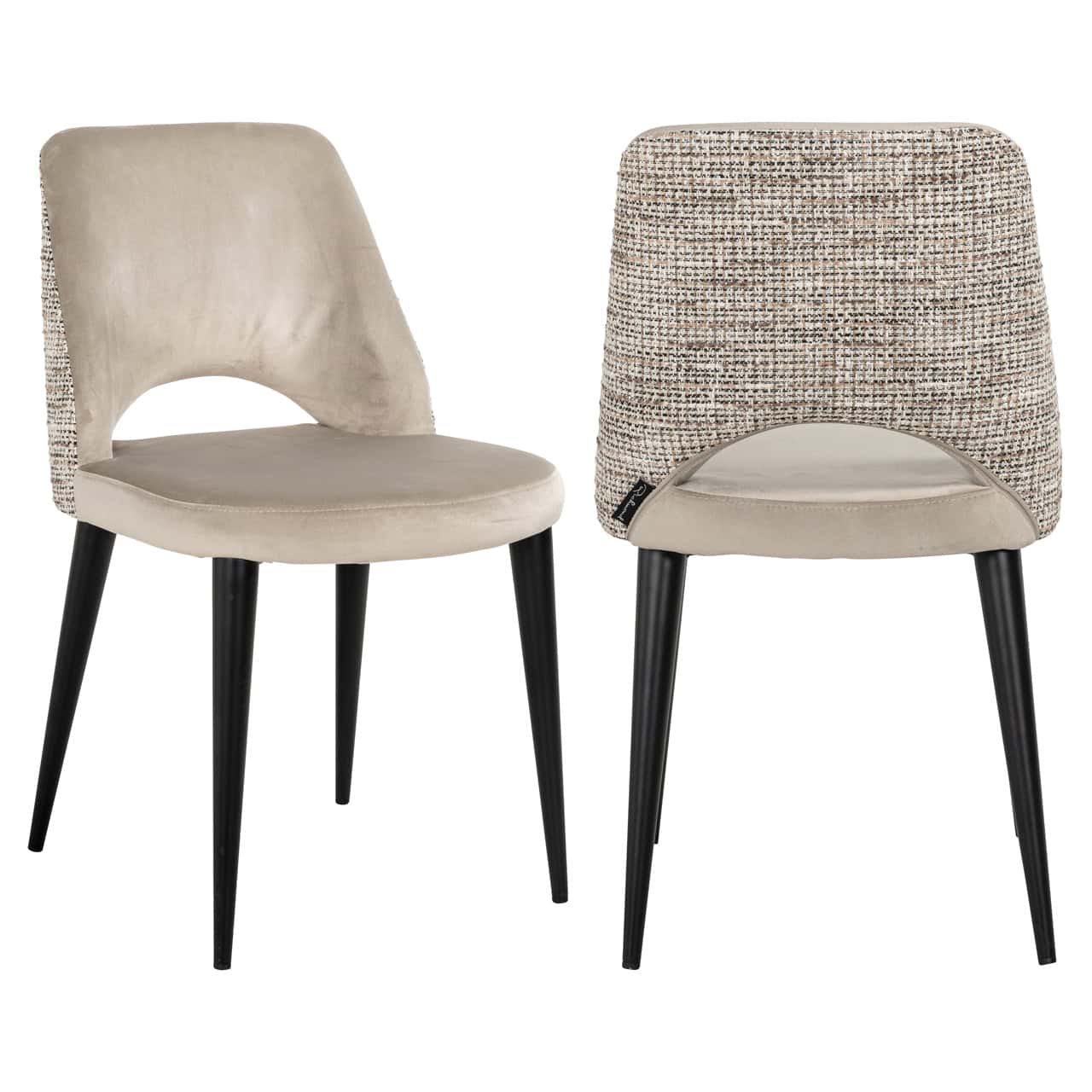 Tabitha Trendy Natural Quartz Khaki Dining Chair (Set of 2) by Richmond Interiors