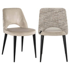 Tabitha Trendy Natural Quartz Khaki Dining Chair (Set of 2) by Richmond Interiors