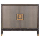 Bloomville Brass & Faux Shagreen 2 Door Sideboard - Small by Richmond Interiors