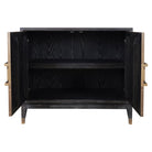 Bloomville Brass & Faux Shagreen 2 Door Sideboard - Small by Richmond Interiors