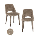 Cecilia Dining Chair Stone Chenille Fabric (Set of 2) by Richmond Interiors