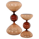 Elba Small Brown Glass Hourglass by Richmond Interiors