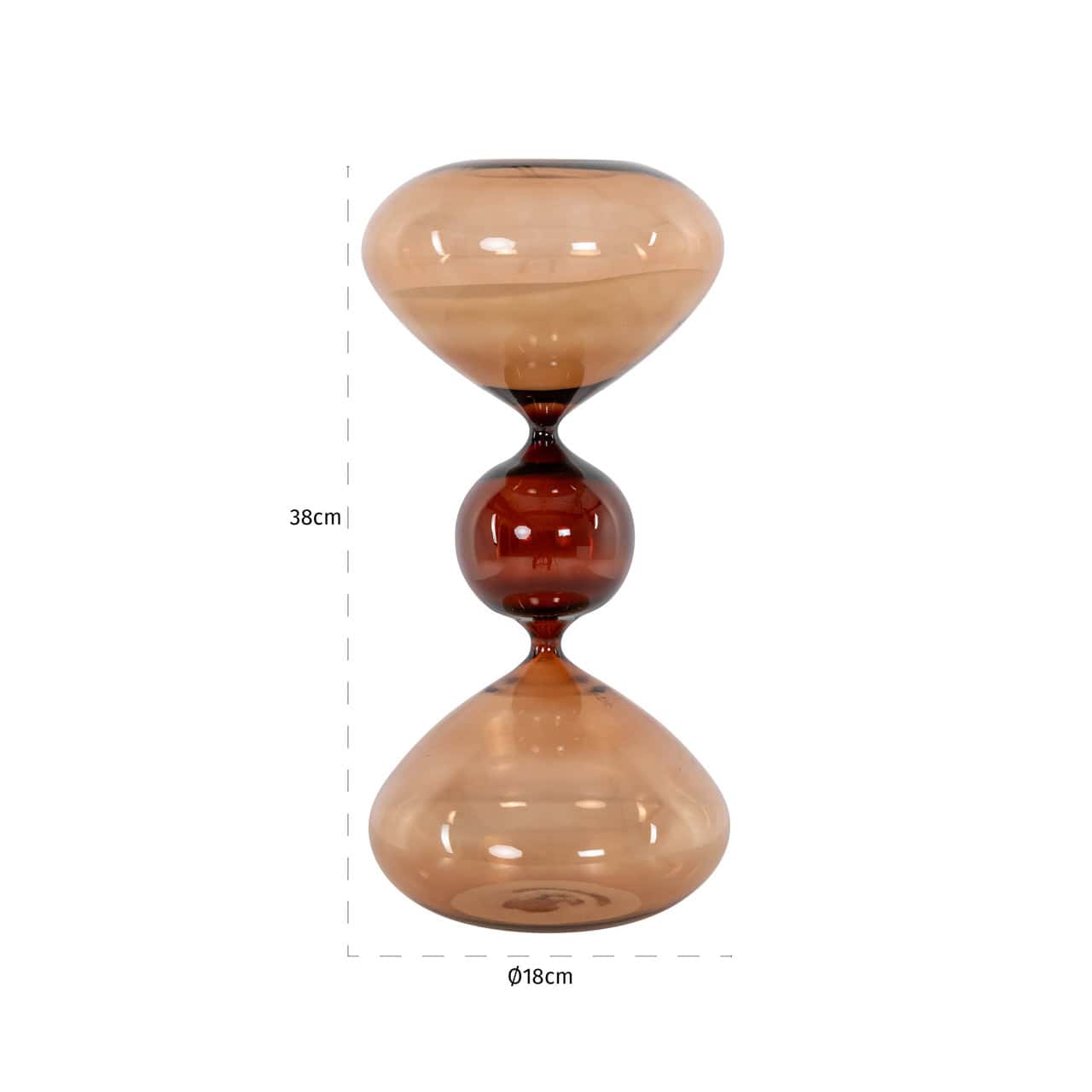 Elba Large Brown Hourglass by Richmond Interiors