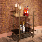 Xo Brushed Gold Drinks Trolley by Richmond Interiors