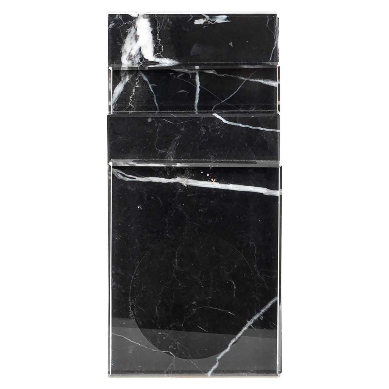 Fancy Black Marble & Crystal Bookstand by Richmond Interiors