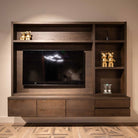 Lachance Brown 3-doors 2-drawers TV Media Wall Cabinet by Richmond Interiors