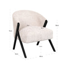 Lounge chair Mia customized fire retardant by Richmond Interiors