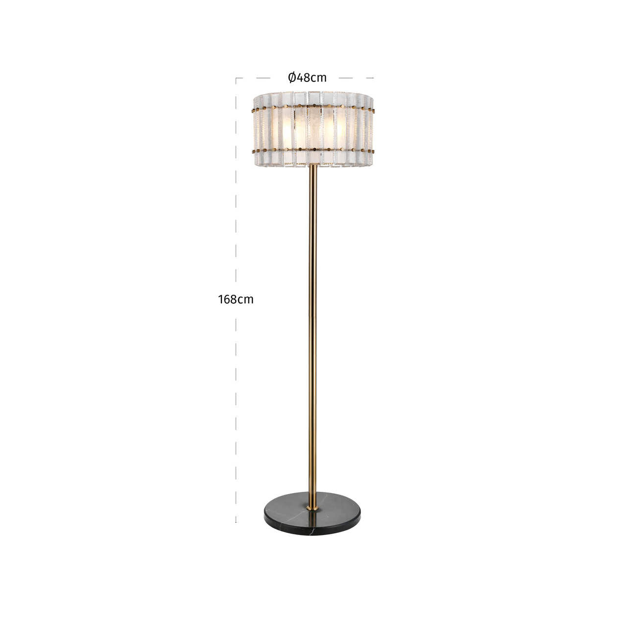 Floor lamp Feline brass antique by Richmond Interiors