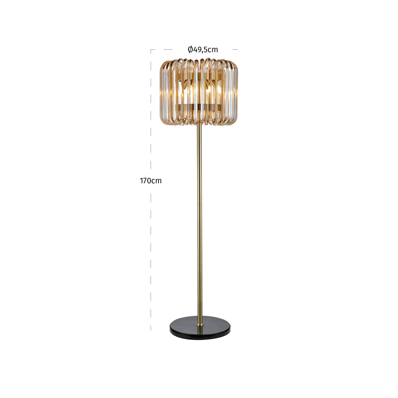 Floor lamp Channa bronze by Richmond Interiors