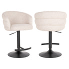 Nikki Biscotti Swivel Bar Stool by Richmond Interiors