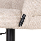 Nikki Biscotti Swivel Bar Stool by Richmond Interiors