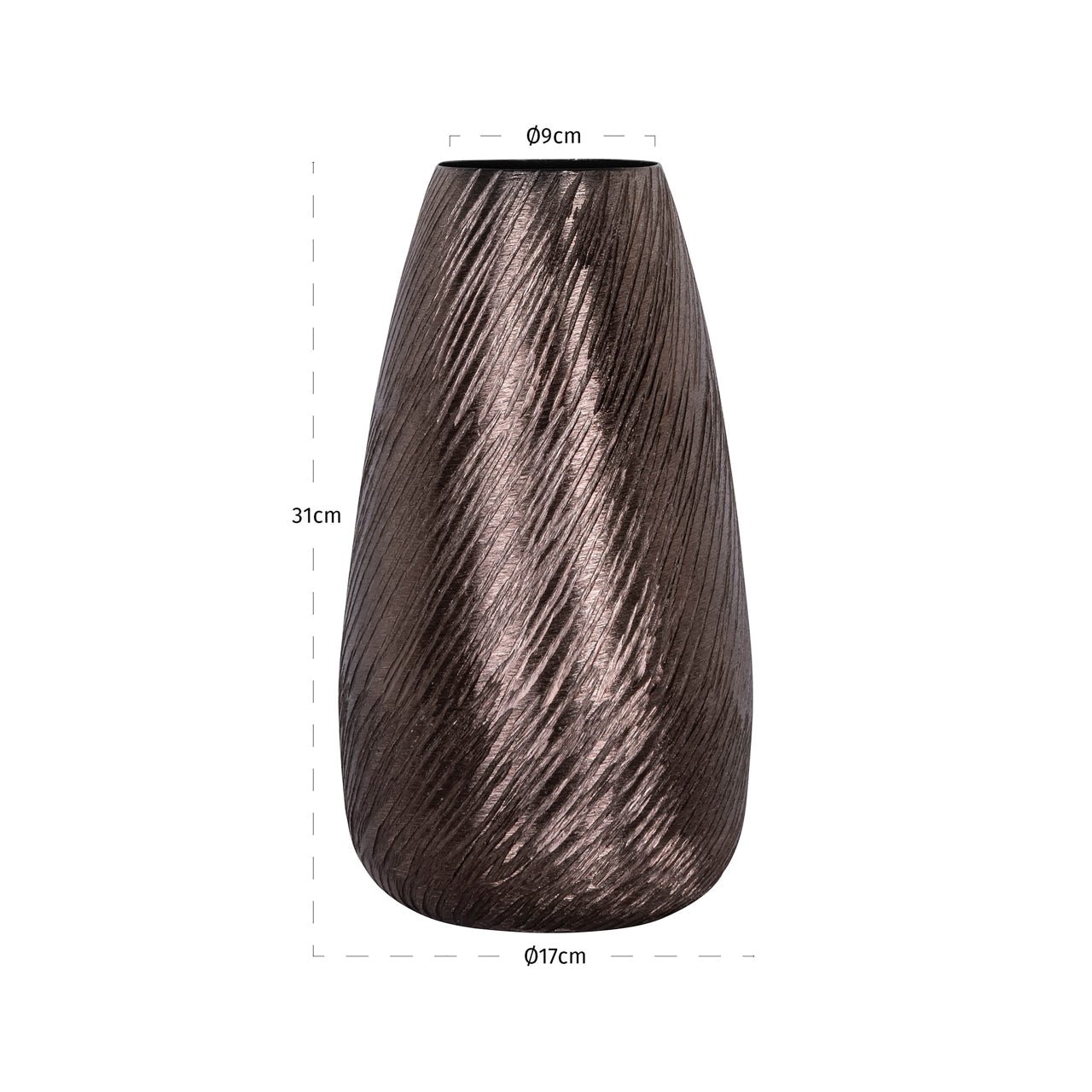 Vase Rizzo bronze by Richmond Interiors