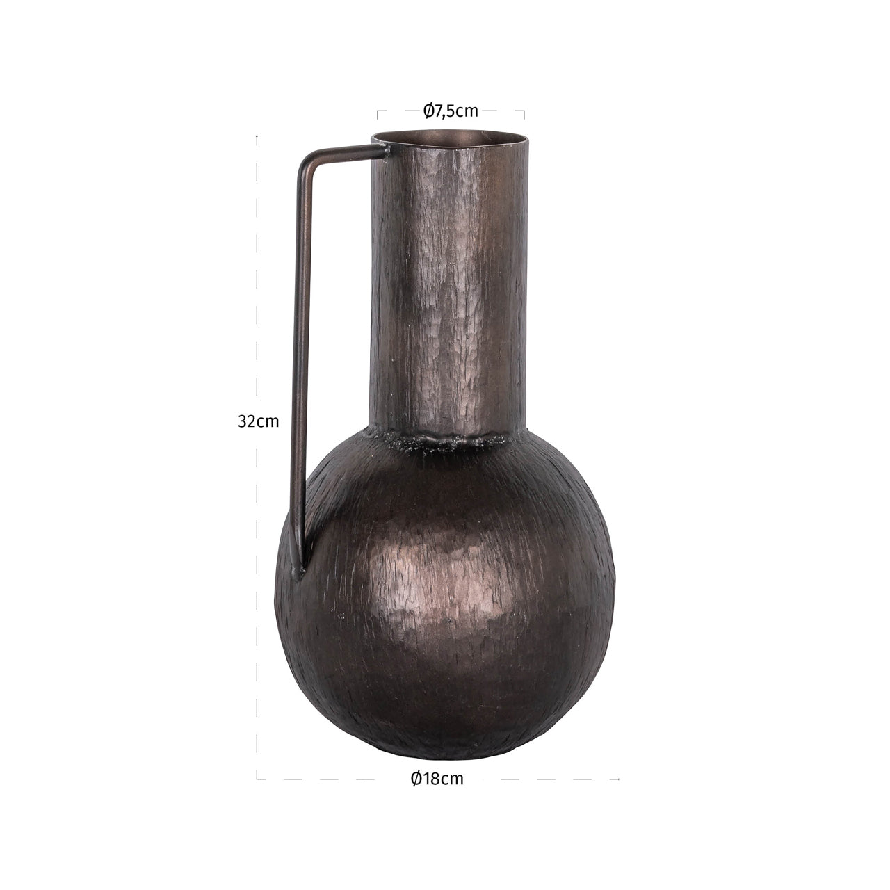 Vase Sema copper small by Richmond Interiors