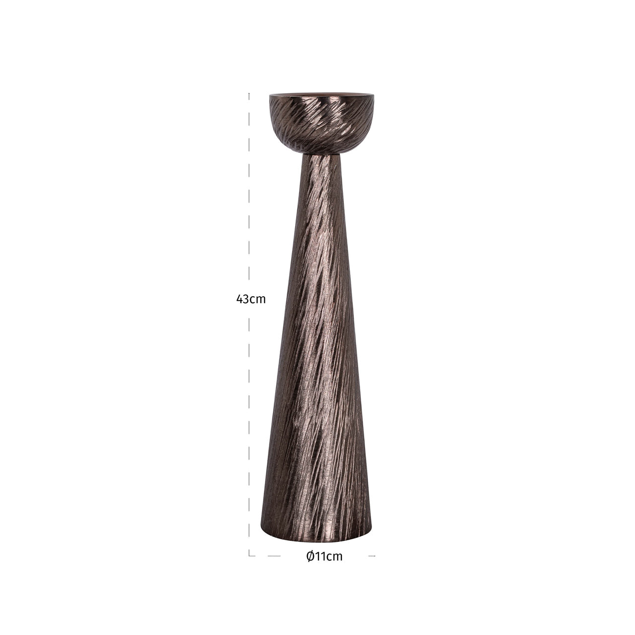 Candle holder Saphira smoke small by Richmond Interiors