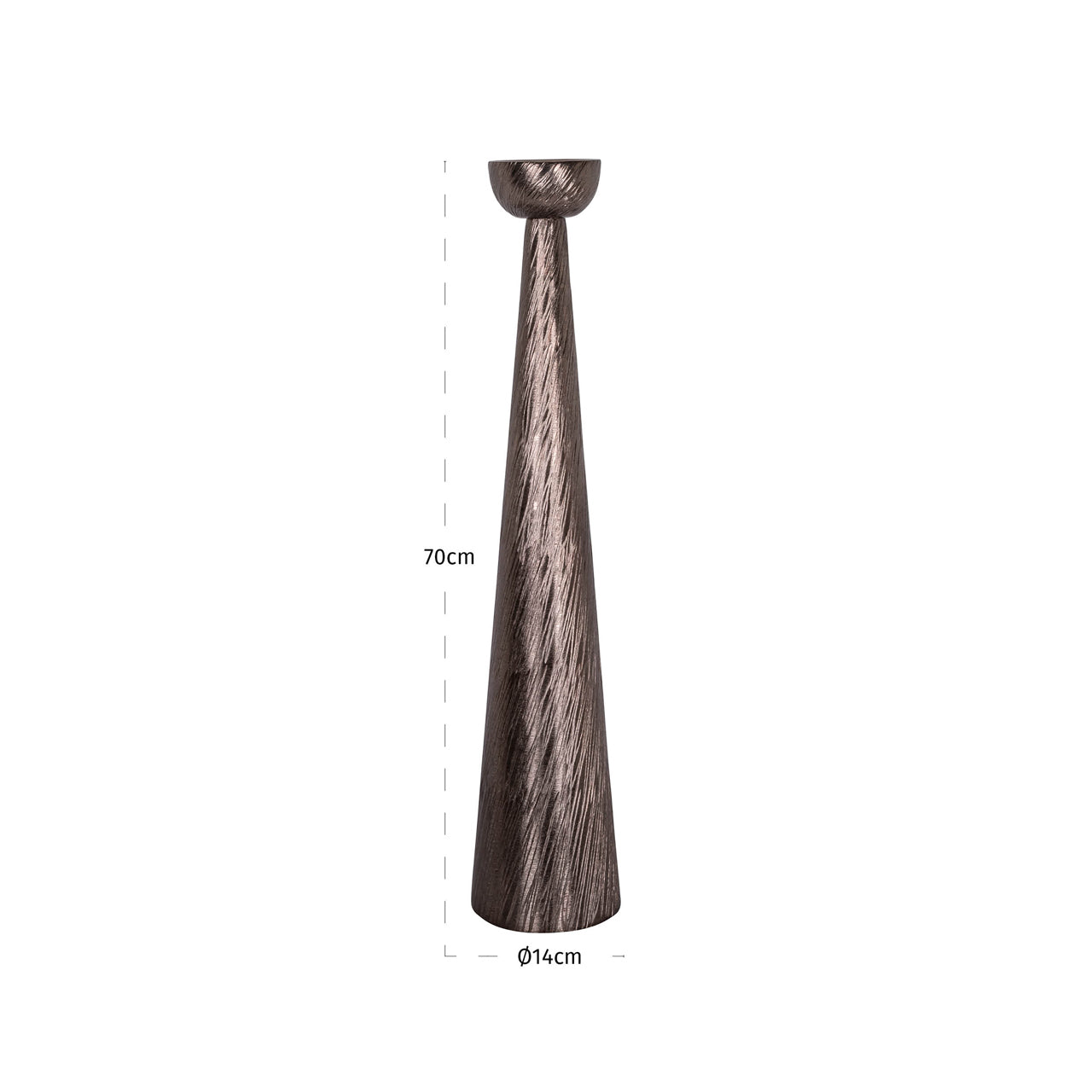 Candle holder Saphira smoke large by Richmond Interiors
