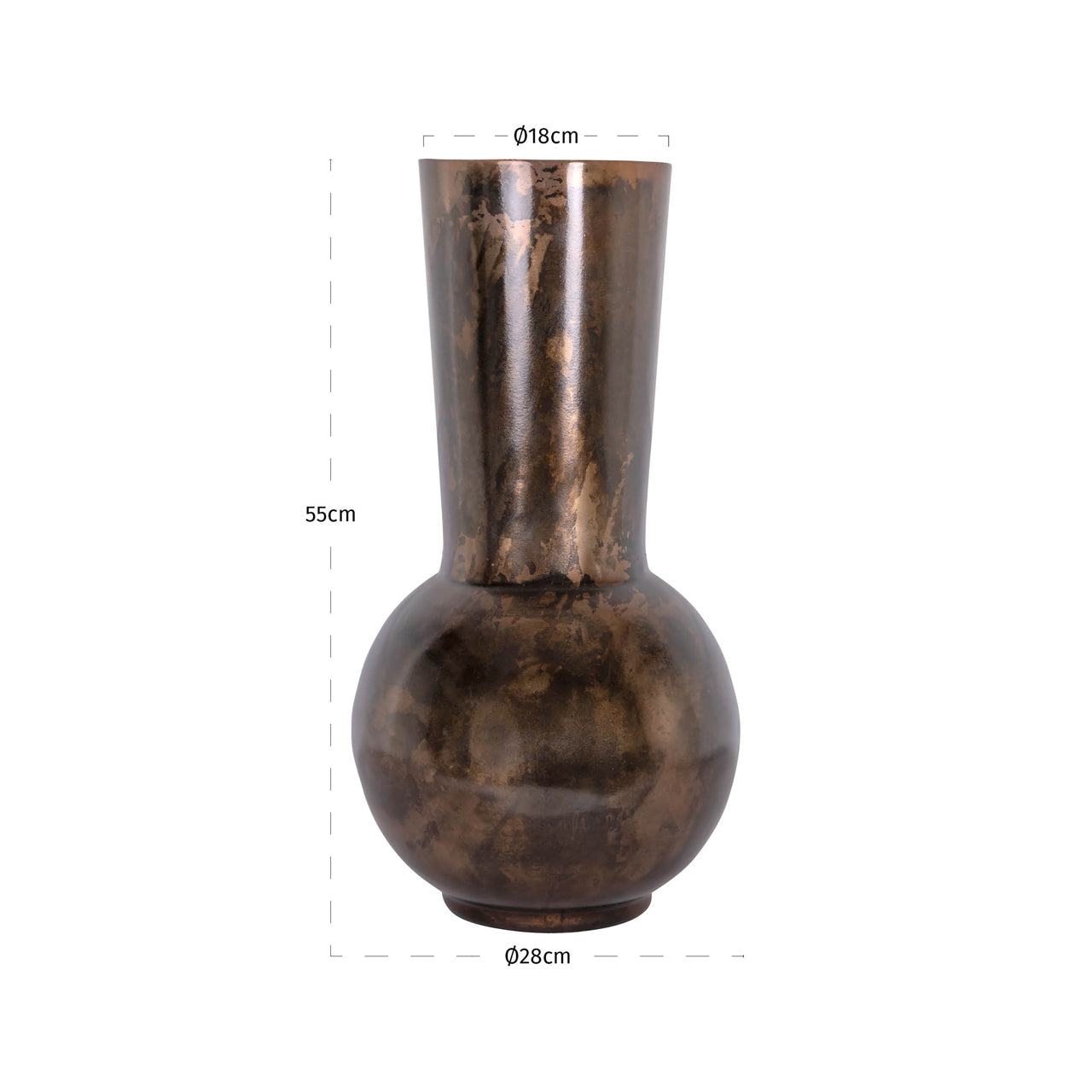 Vase Jolise copper large by Richmond Interiors